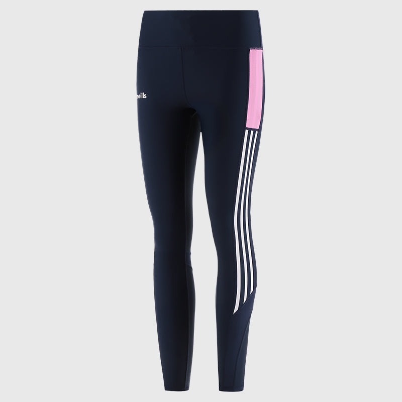 O'Neills Women's Hydra Full Length Leggings Marine White Pink