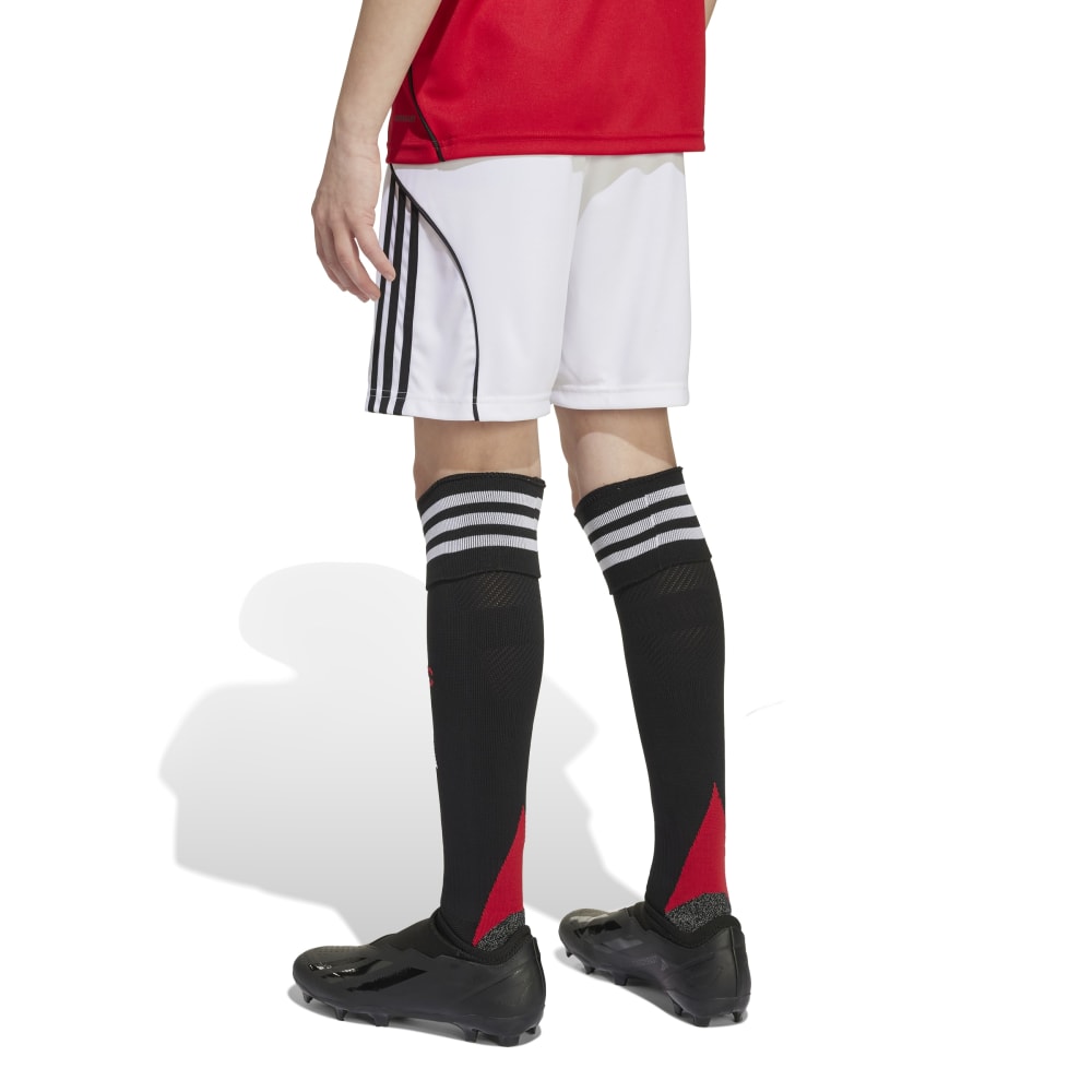Adidas Manchester United 25/26 Home Shorts Kids White