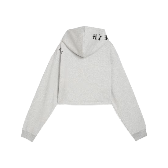 PUMA HYROX Heavyweight Hoodie Women Light Grey Heather