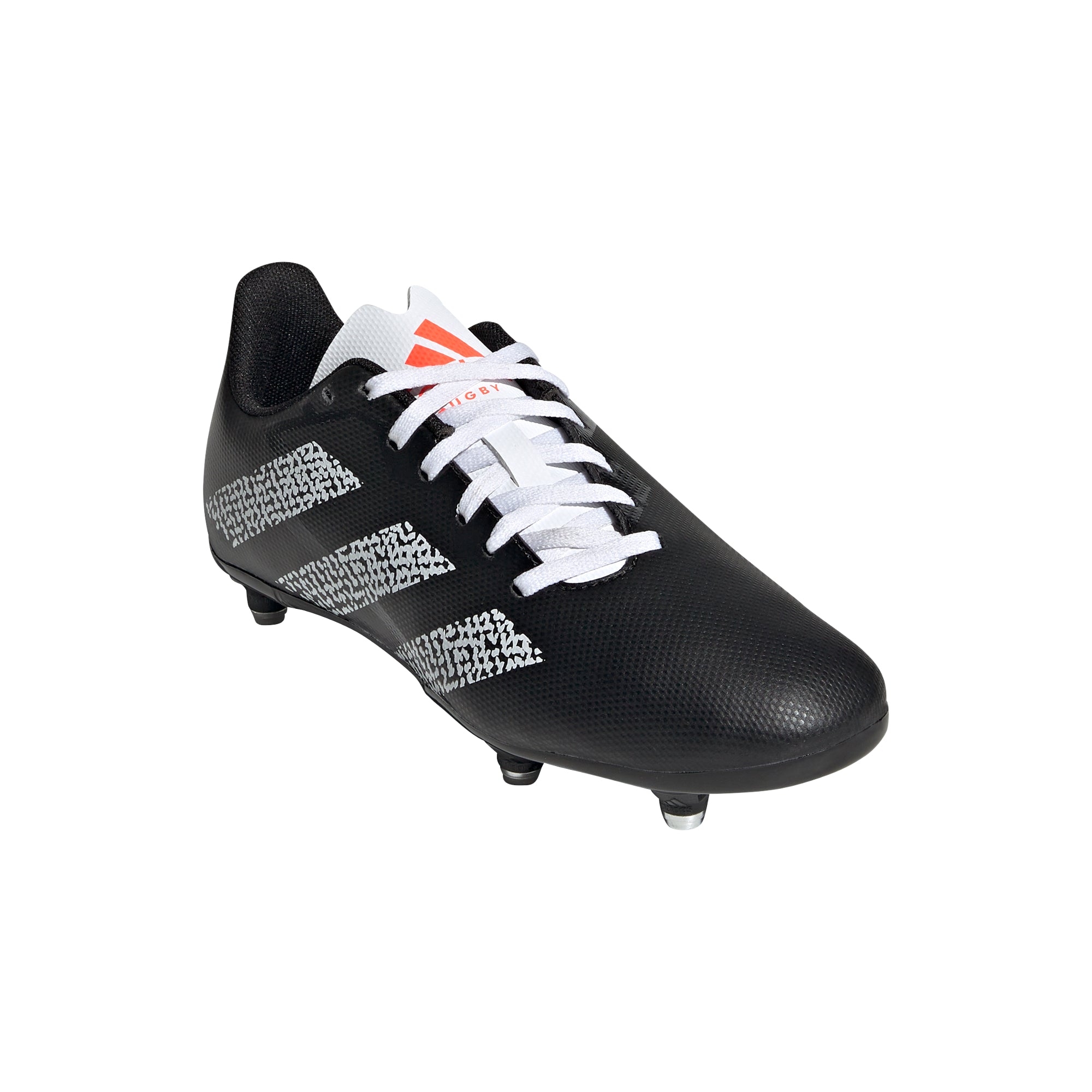 Adidas Rugby Junior Soft Ground (Black White)