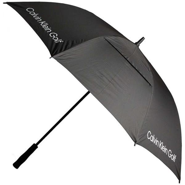 Calvin Klein Golf Automatic Storm Proof Solid Colour Vented Umbrella Black