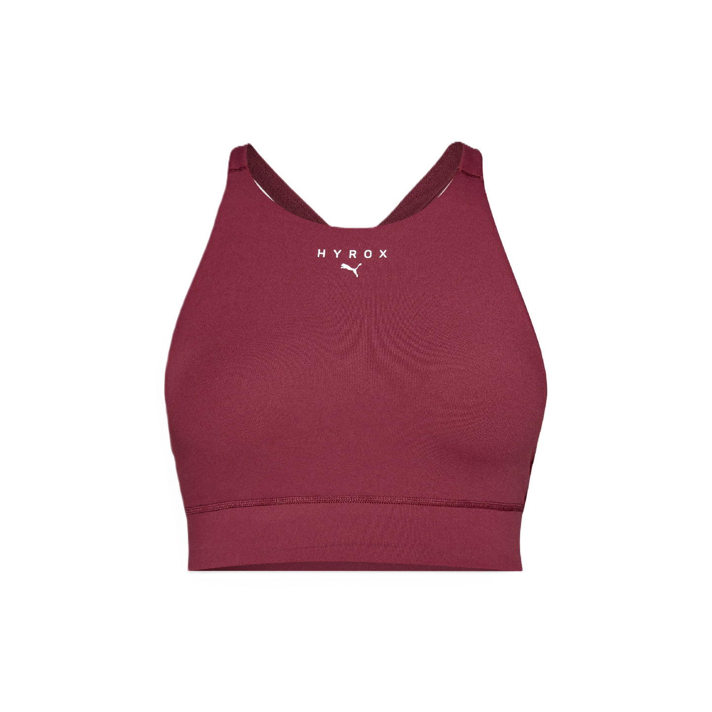 PUMA HYROX SHAPELUXE High Neck Womens Bra Ruby Shimmer