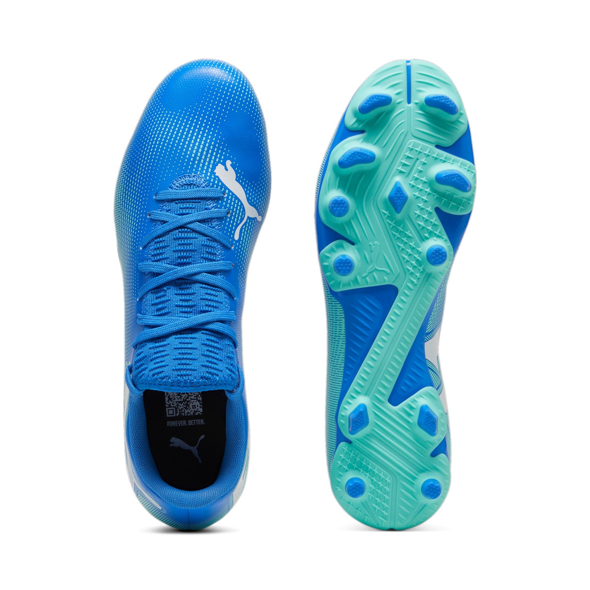 Puma Future 7 Play Firm Ground Football Boots Blue Mint