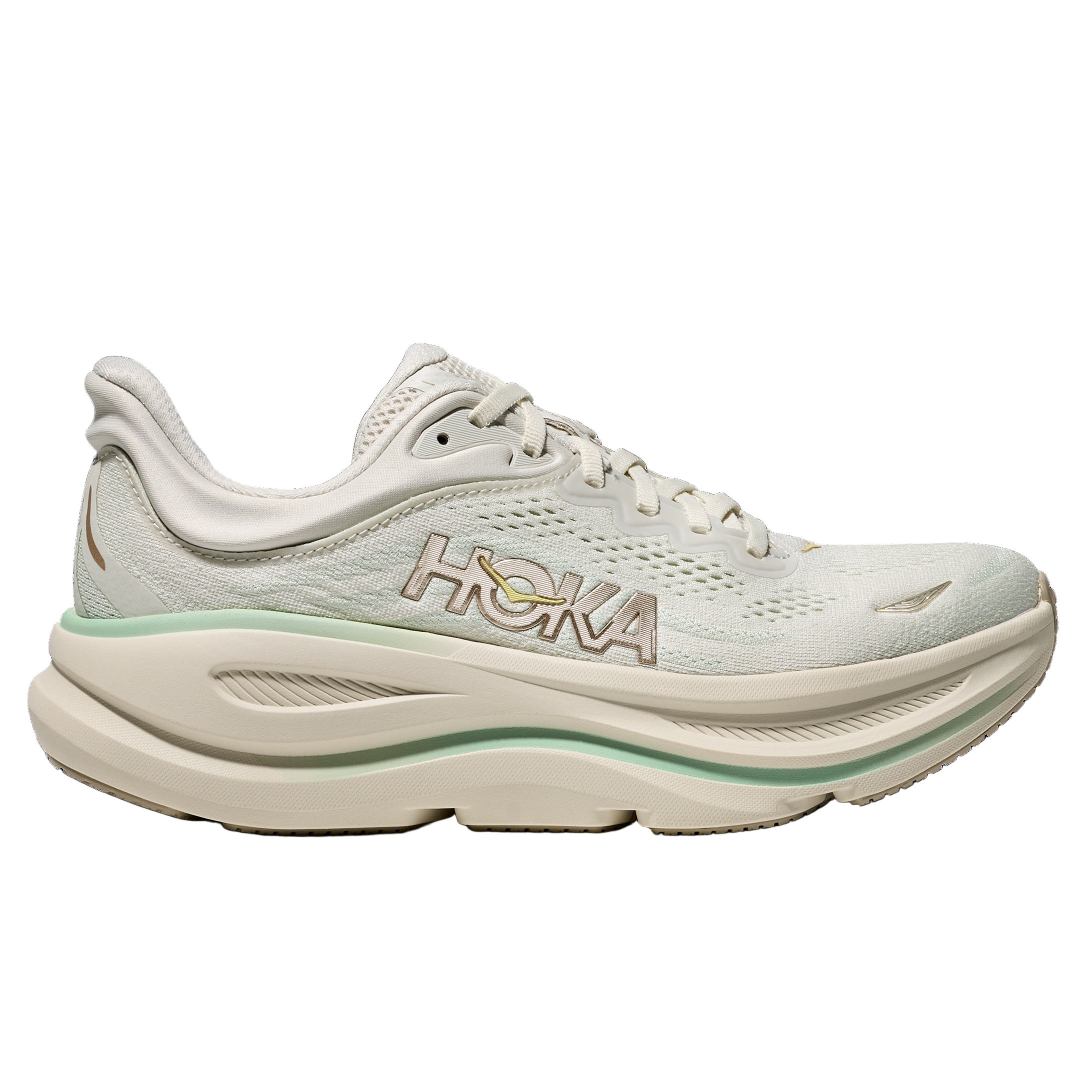Hoka Bondi 9 Womens Running Shoes Truffle Salt Sea Glass