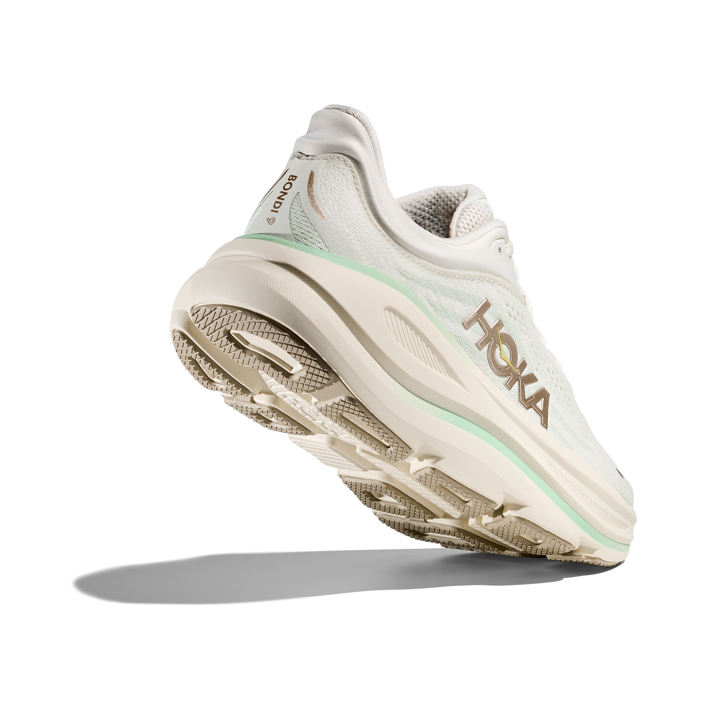 Hoka Bondi 9 Womens Running Shoes Truffle Salt Sea Glass