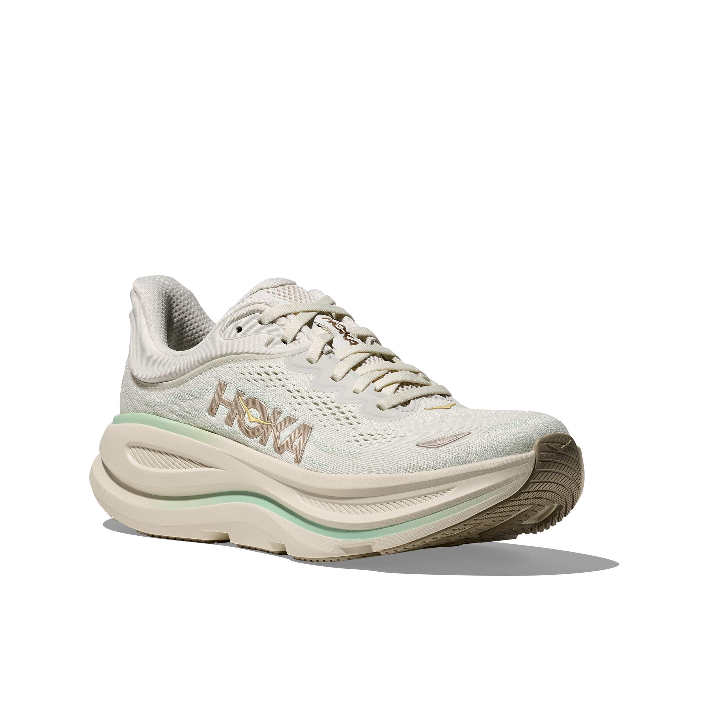 Hoka Bondi 9 Womens Running Shoes Truffle Salt Sea Glass