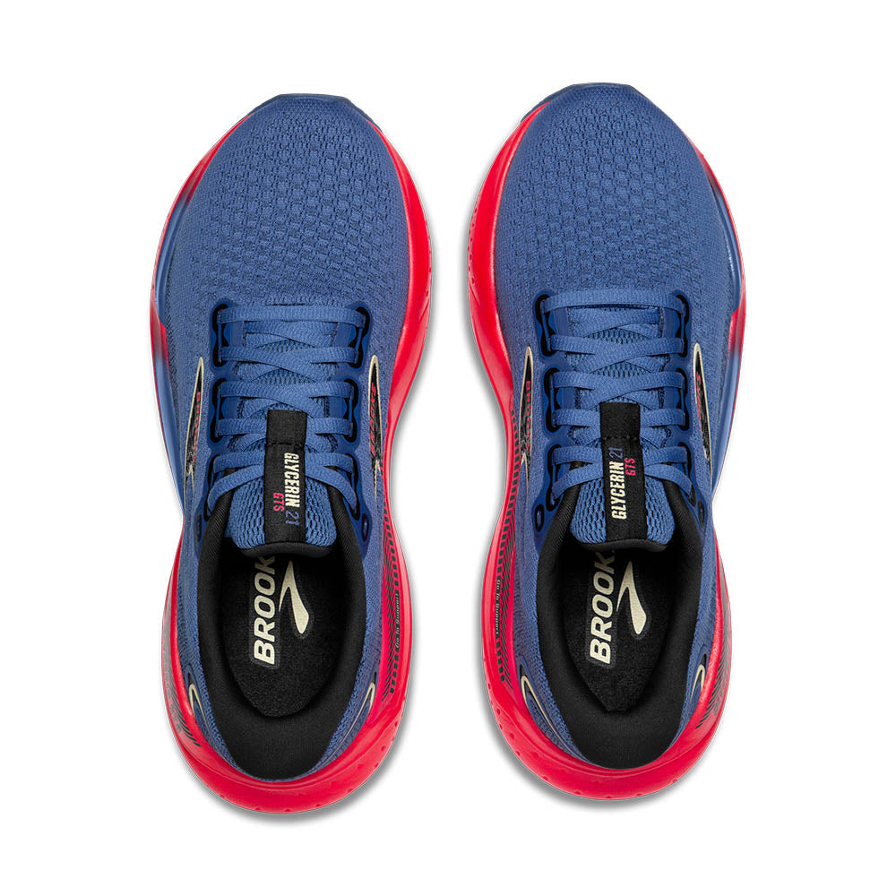 Brooks Glycerin GTS 21 Women's Running Shoes Blue Pink