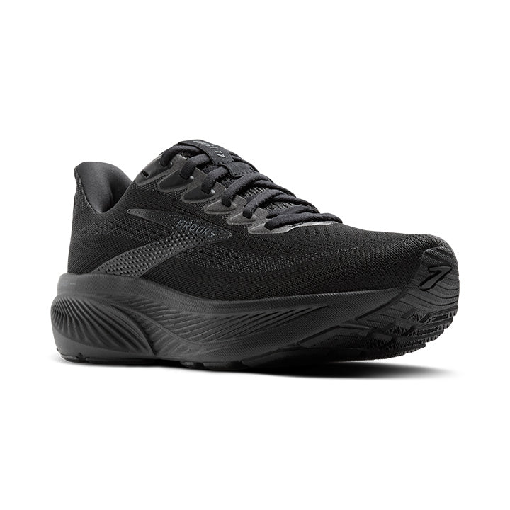 Brooks Ghost 17 Womens Running Shoe Black Black Ebony