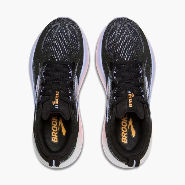 Brooks Glycerin 22 Women's Running Shoes Black Blue Heron