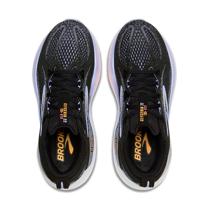 Brooks Glycerin GTS 22 Women's Running Shoes Black Blue Heron