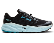 Brooks Cascadia 19 GTX Women's Black Ebony Blue Flower