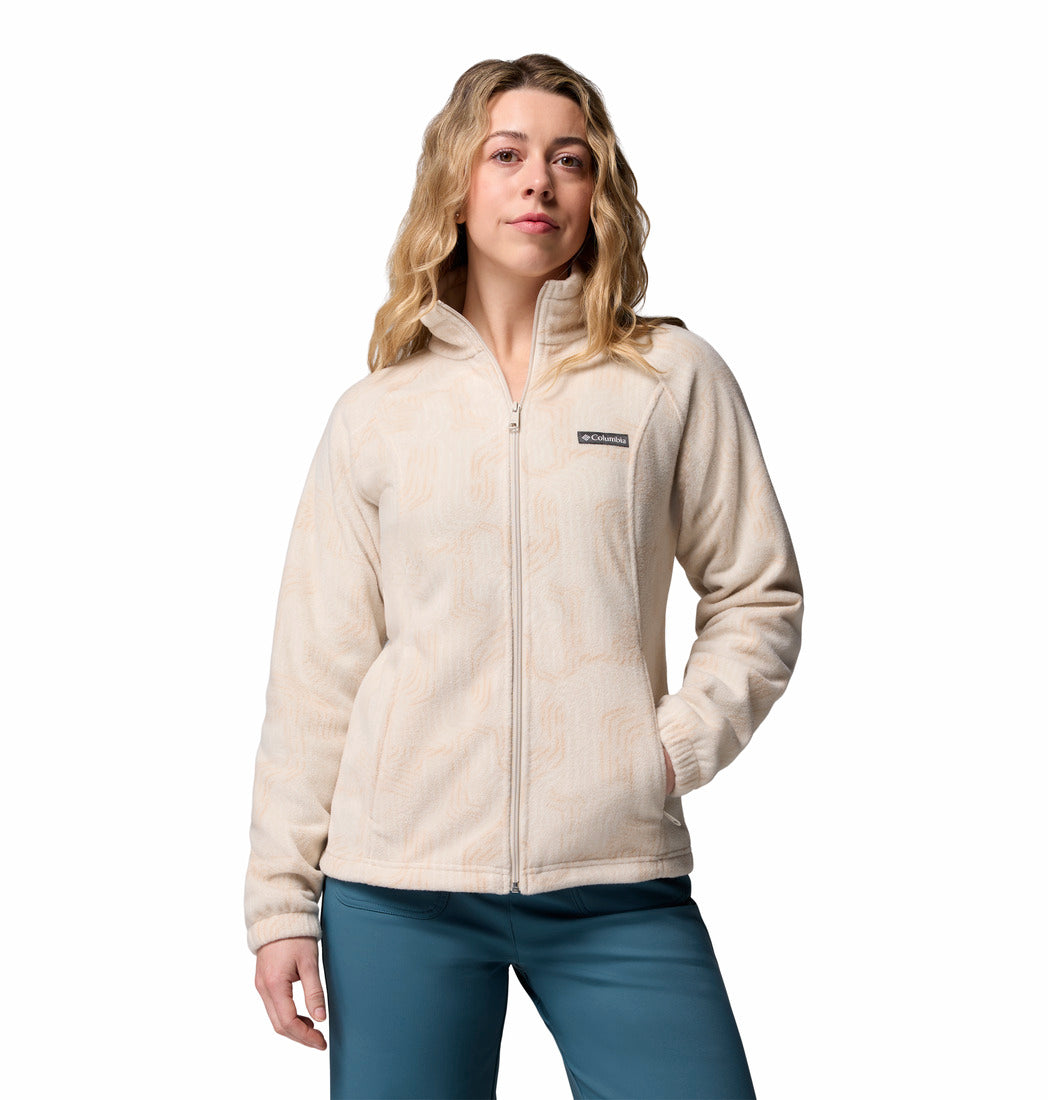 Columbia Women's Benton Springs™ Printed Fleece Jacket Dark Stone