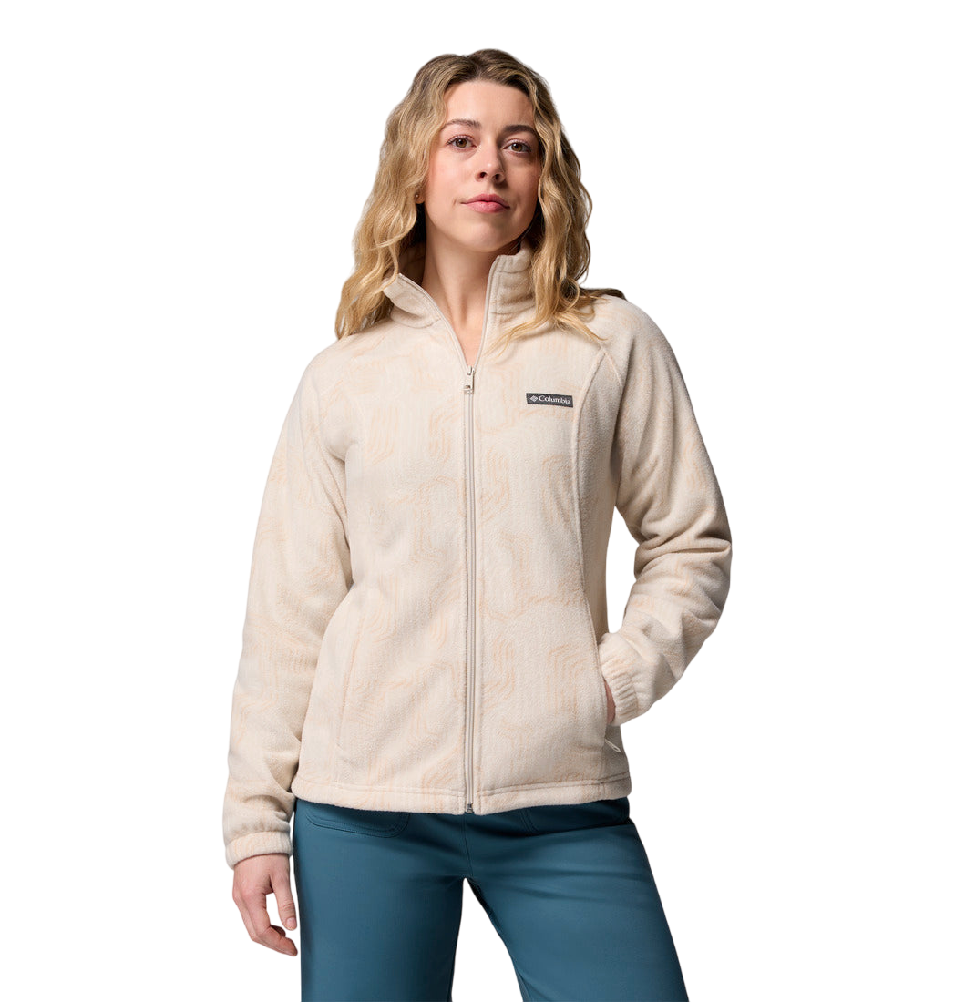 Columbia Women's Benton Springs™ Printed Fleece Jacket Dark Stone