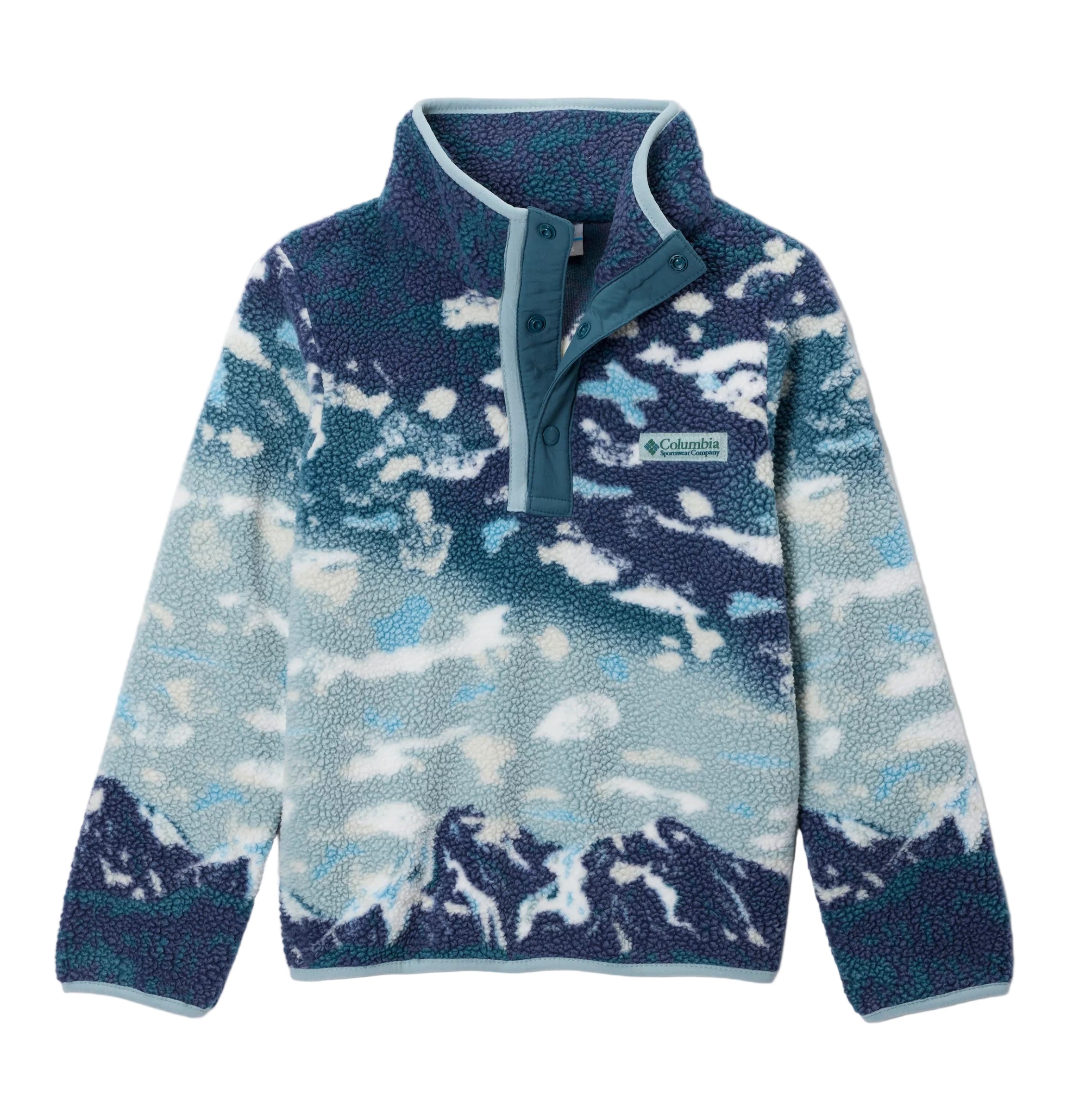 Columbia Youth Helvetia™ II Sherpa Half Snap Printed Fleece