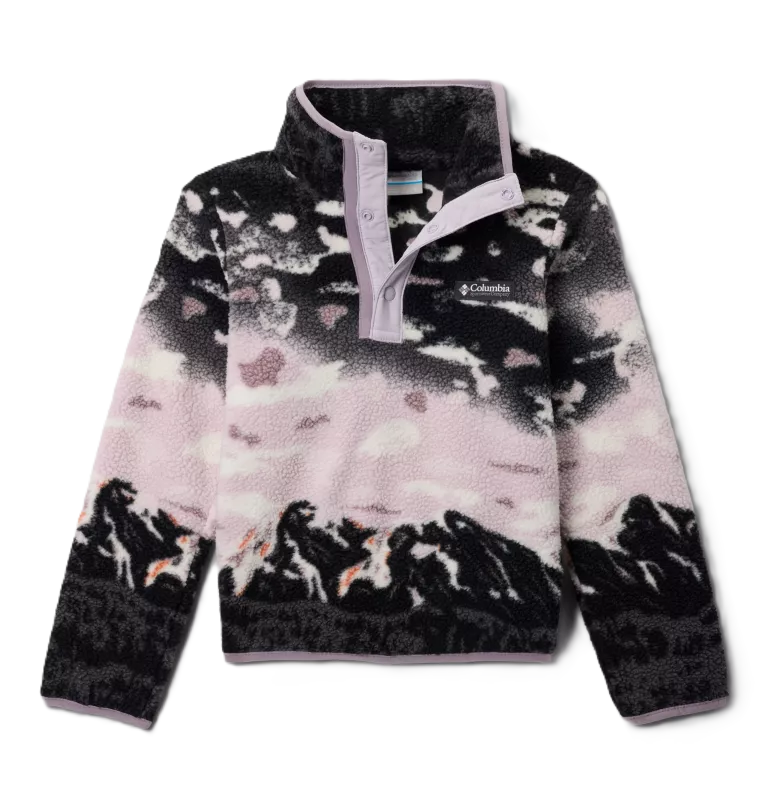 Columbia Youth Helvetia™ II Sherpa Half Snap Printed Fleece Printed