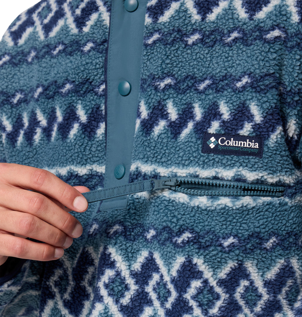 Columbia Men's Helvetia™ II Printed Half Snap Fleece Everblue