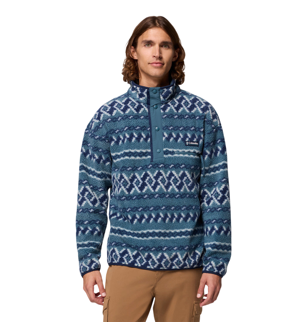 Columbia Men's Helvetia™ II Printed Half Snap Fleece Everblue