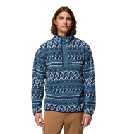 Columbia Men's Helvetia™ II Printed Half Snap Fleece Everblue