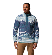 Columbia Men's Helvetia™ II Printed Half Snap Fleece Crushed Blue