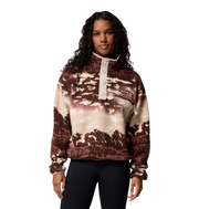 Columbia Women's Helvetia™ II Cropped Half Snap Printed Fleece Tobacco