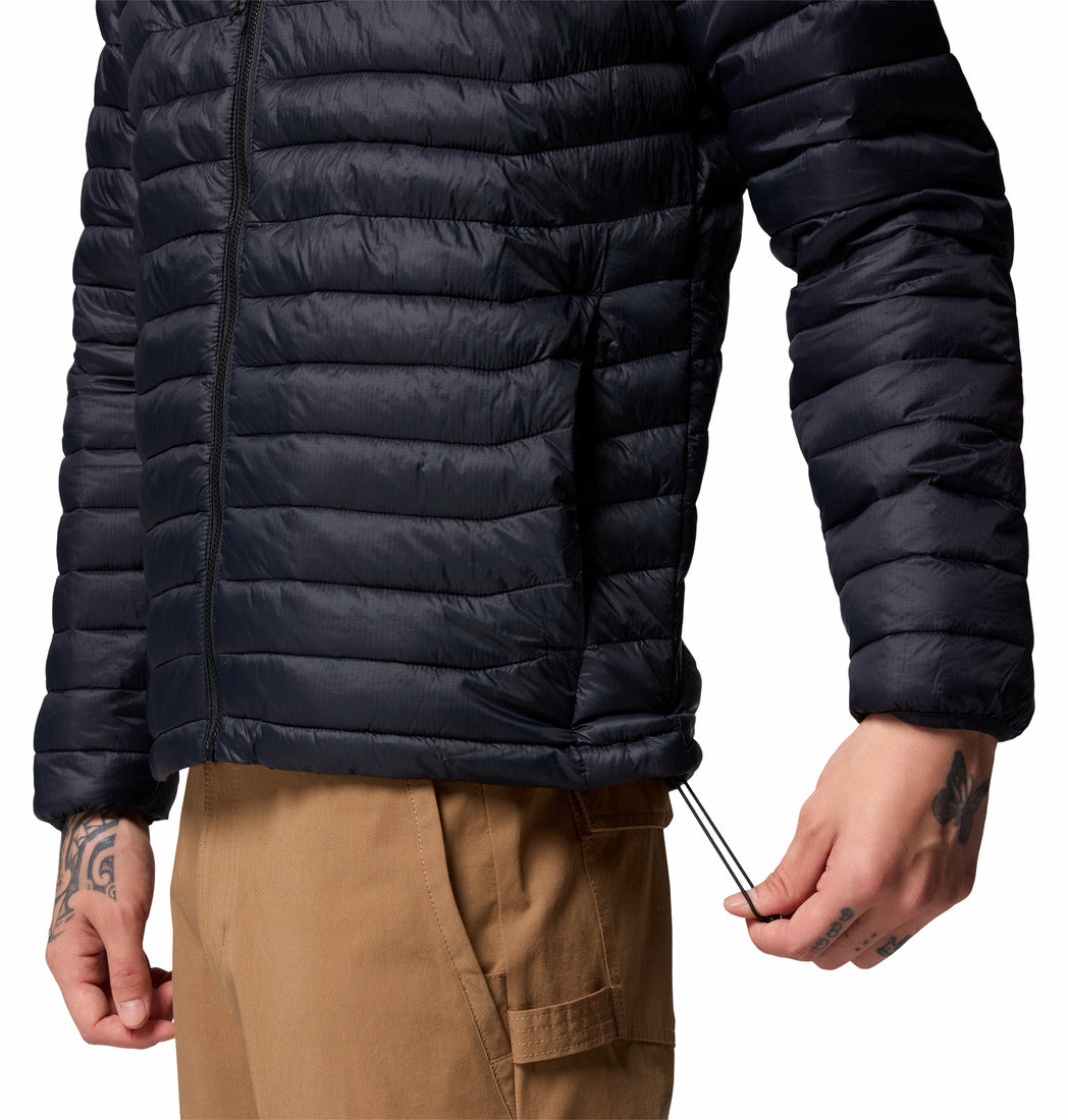 Columbia Men's Powder Pass™ Hooded Insulated Puffer Jacket Black