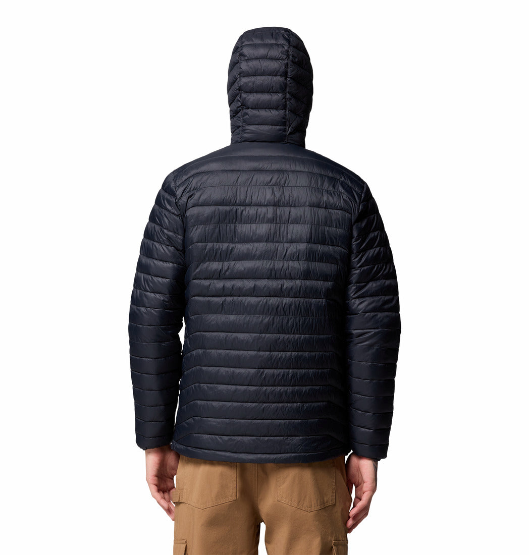 Columbia Men's Powder Pass™ Hooded Insulated Puffer Jacket Black