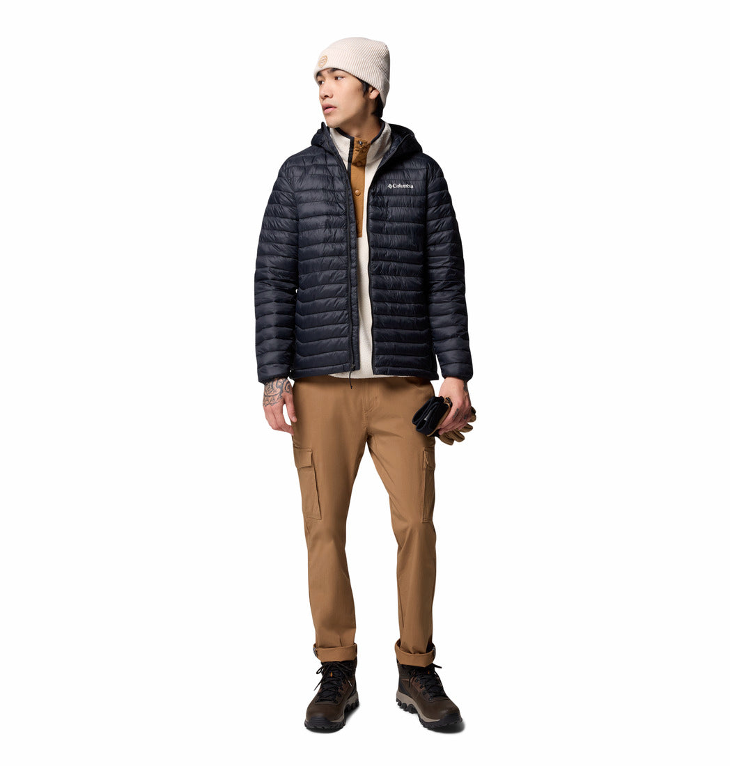 Columbia Men's Powder Pass™ Hooded Insulated Puffer Jacket Black