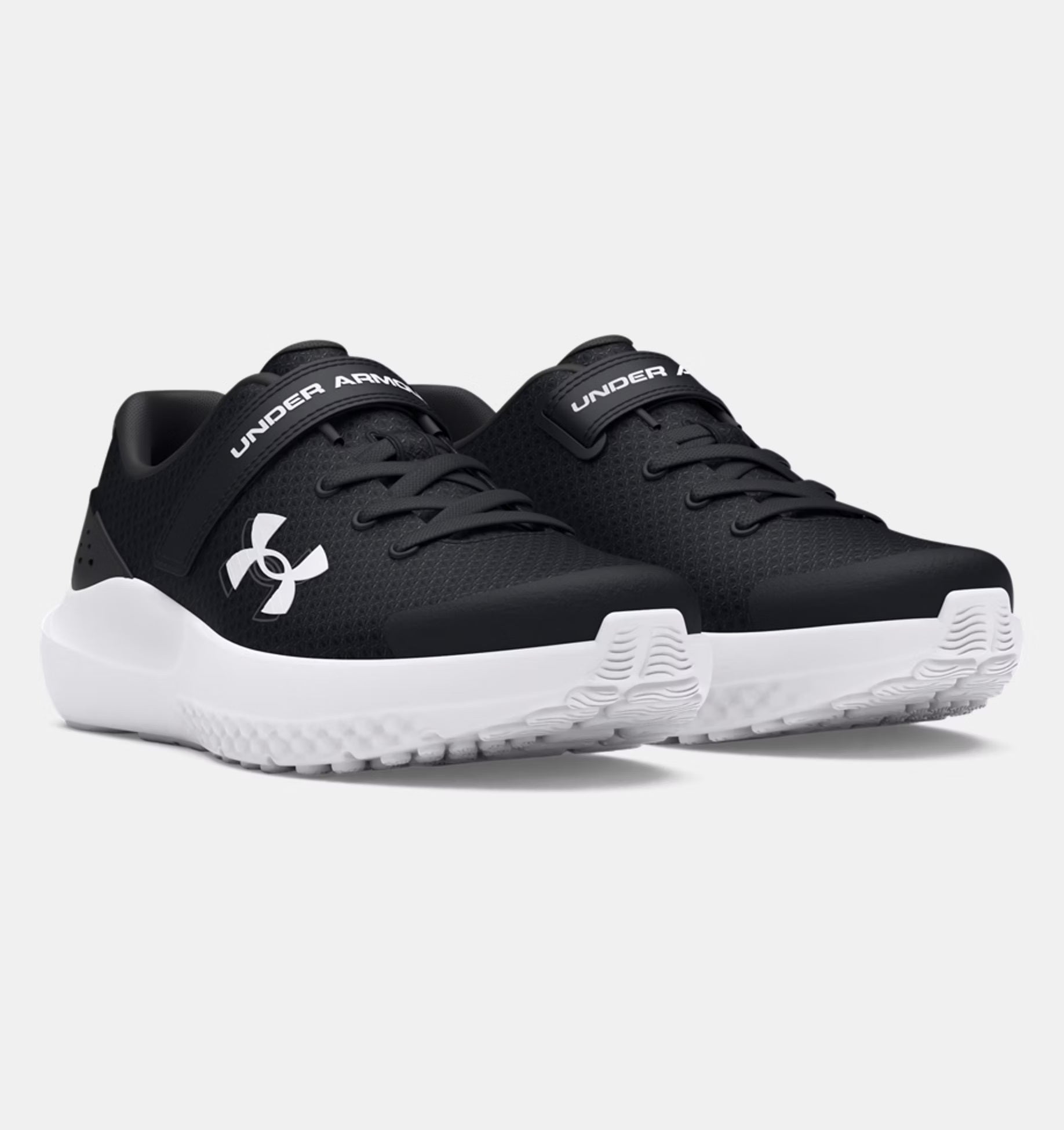 Under Armour Surge 4 AC Boys PS Running Shoes Black White