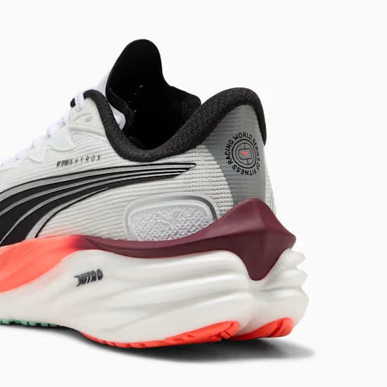 Puma Velocity Nitro 4 Hyrox Running Shoe White Mint Red
