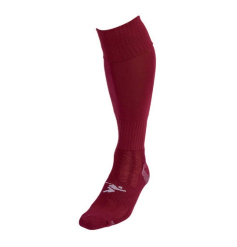 Precision Pro Football Socks Plain Maroon