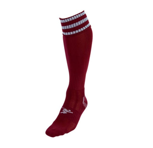 Precision Pro Football Sock Maroon White