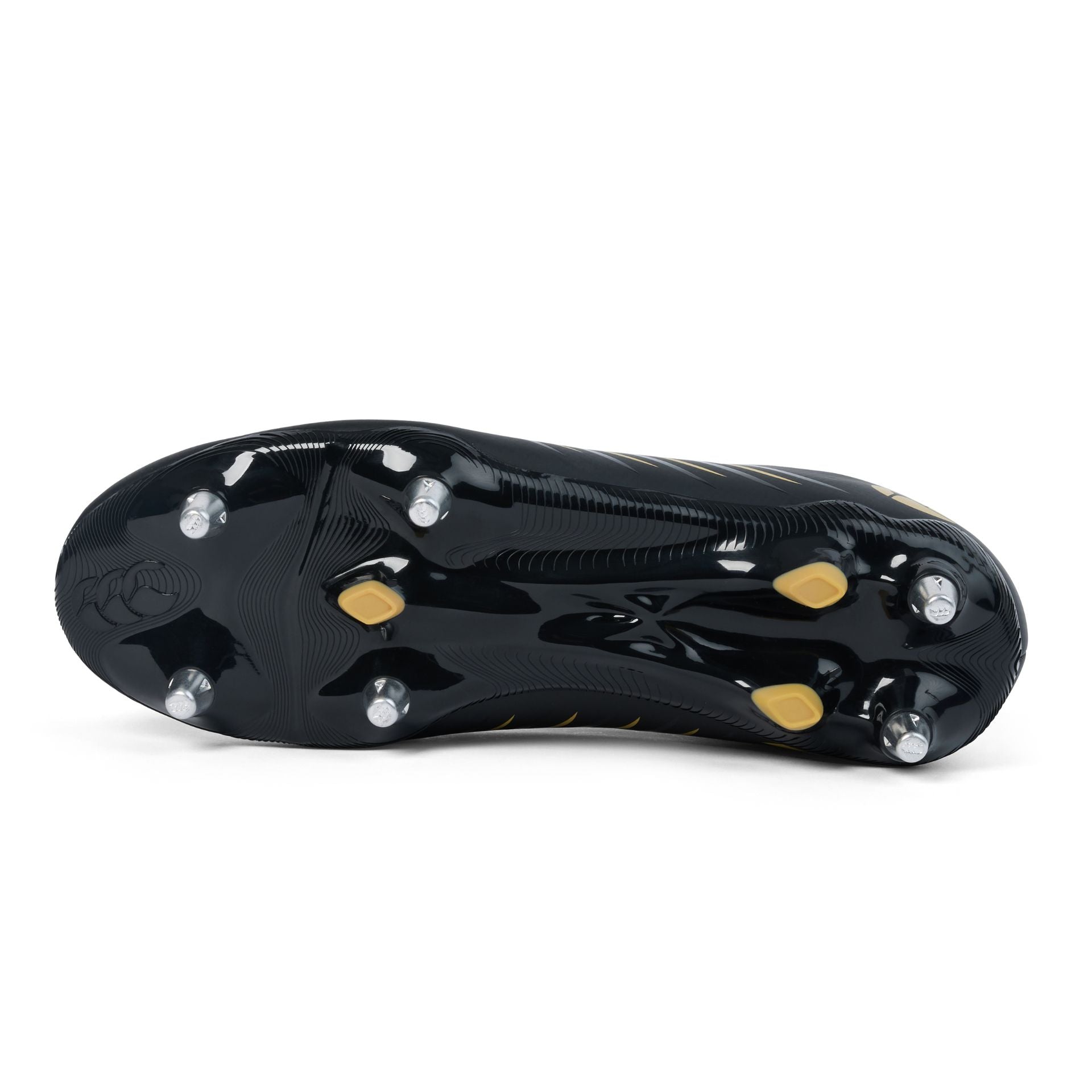Canterbury Phoenix 2.0 Team Adults Soft Ground Rugby Boots Black Gold