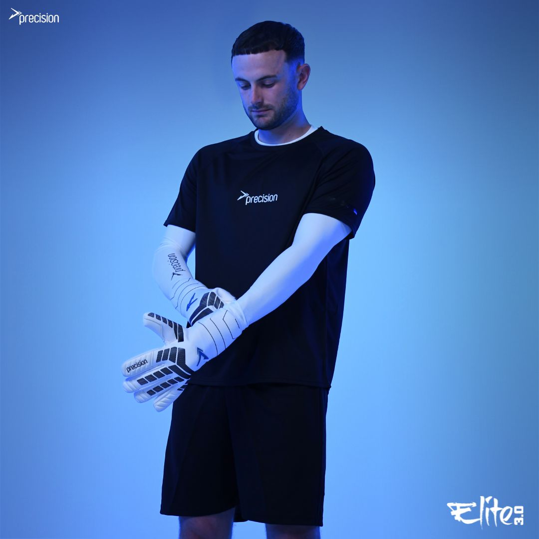 Precision Elite 3.0 Contact Junior Goalkeeper Gloves White