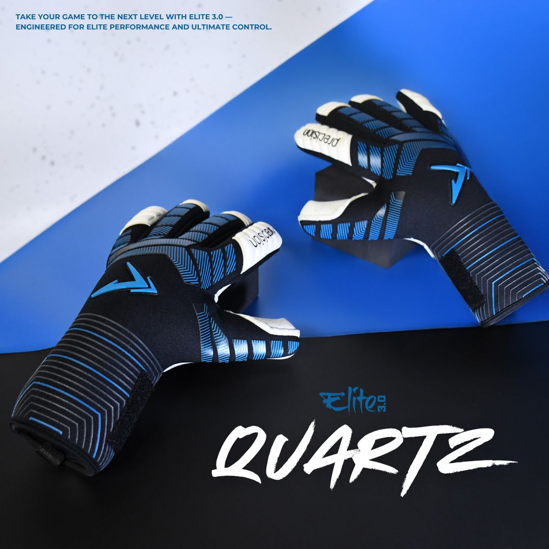 Precision Elite 3.0 Quartz Goalkeeper Gloves Black