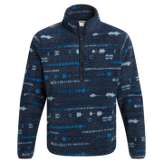 Craghoppers Men's Rawthey Half Zip Fleece | Blue Navy Print
