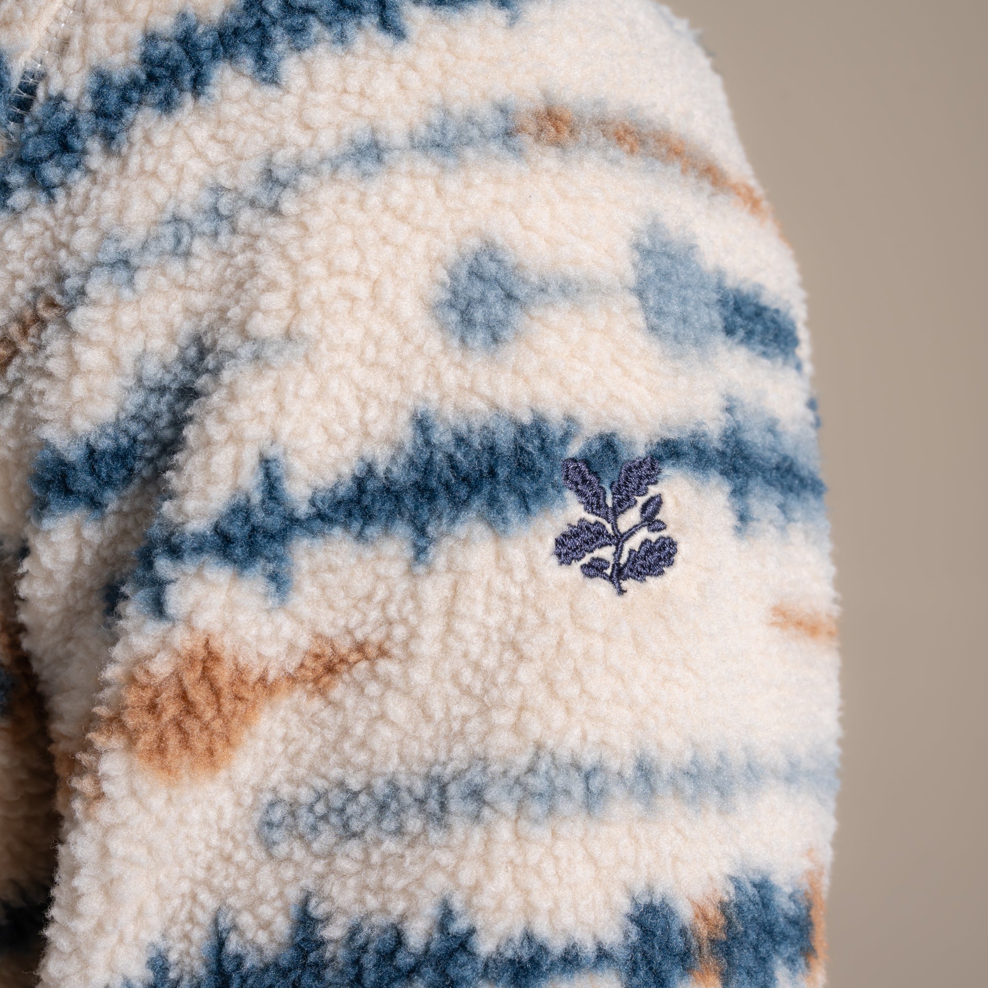Craghoppers Men's Rawthey Half Zip Fleece | Ecru Print