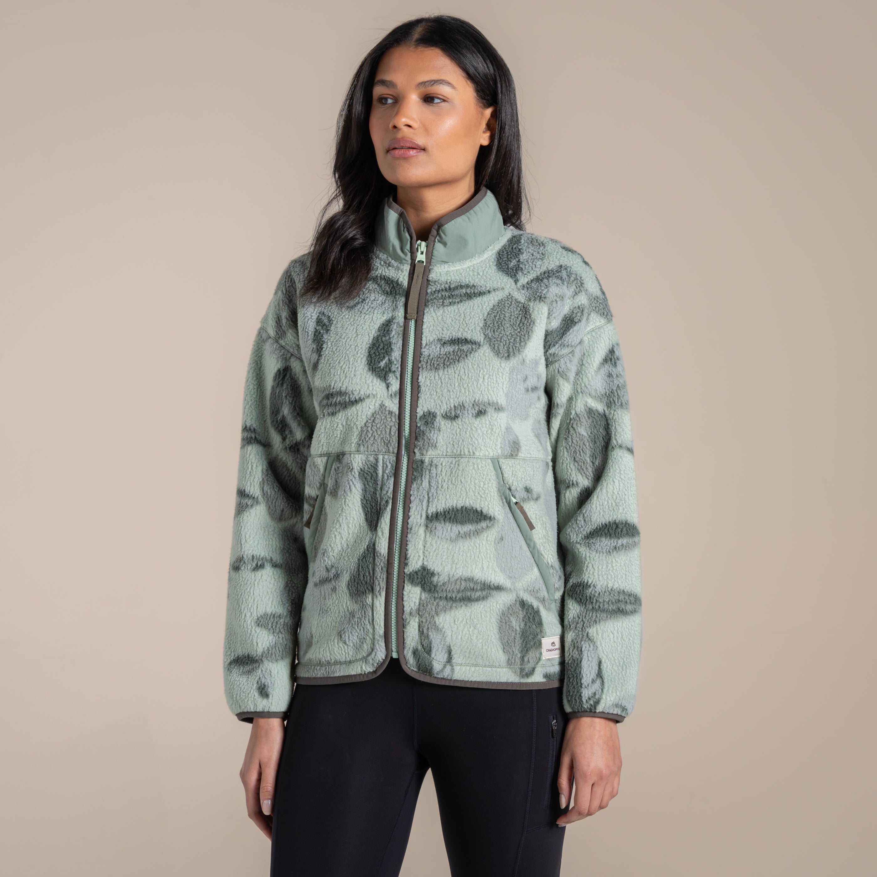 Craghoppers Women's Dante Full Zip Fleece | Sage Print