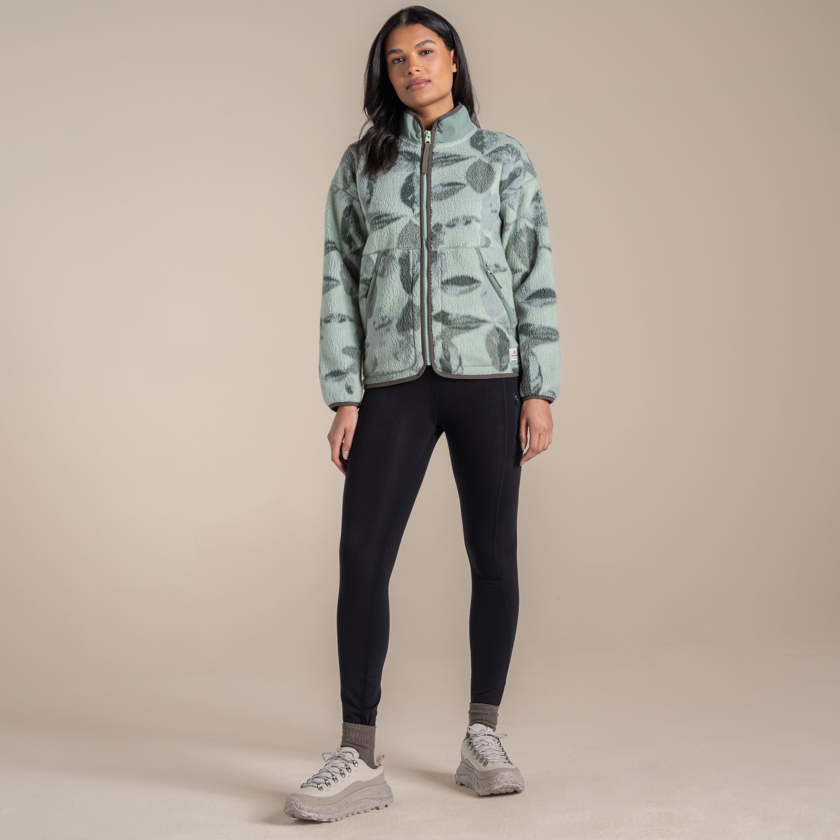 Craghoppers Women's Dante Full Zip Fleece | Sage Print