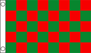 TCF 5X3 Checker Flag Red Green
