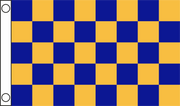 TCF 5X3 Checker Flag Royal Amber