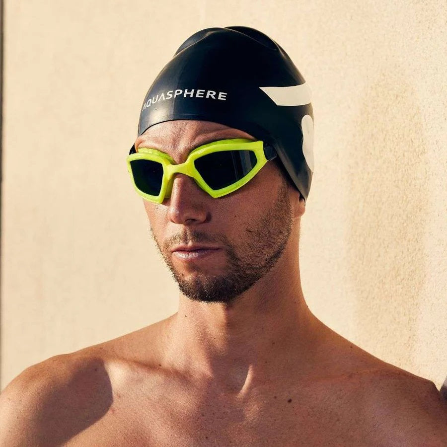 Aqua Sphere Kayenne Pro Swimming Goggles Yellow Smoke
