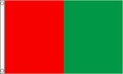 TCF 5x3 Half & Half Flag Red Green