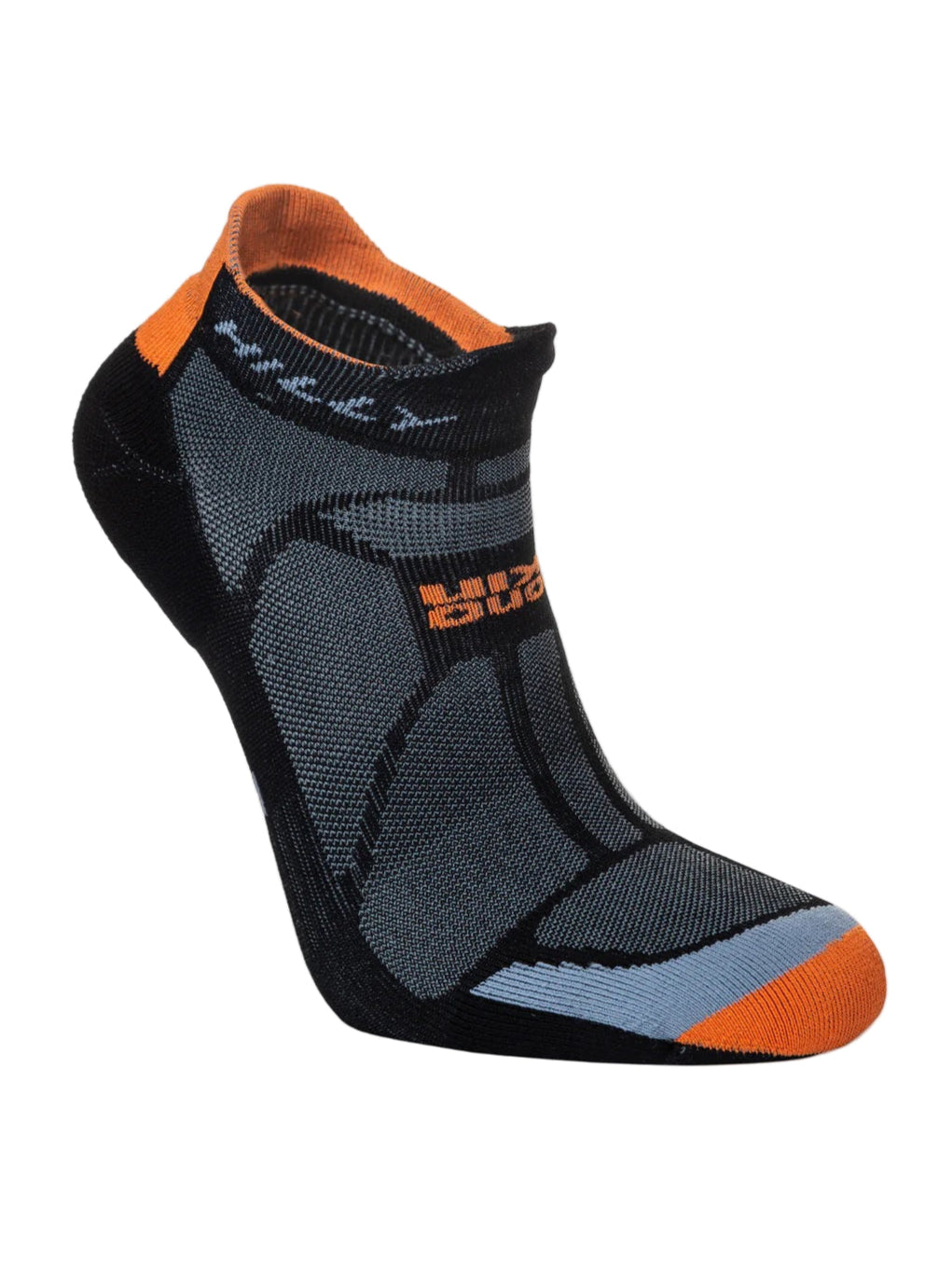 Hilly Marathon Fresh Socklet Black Orange