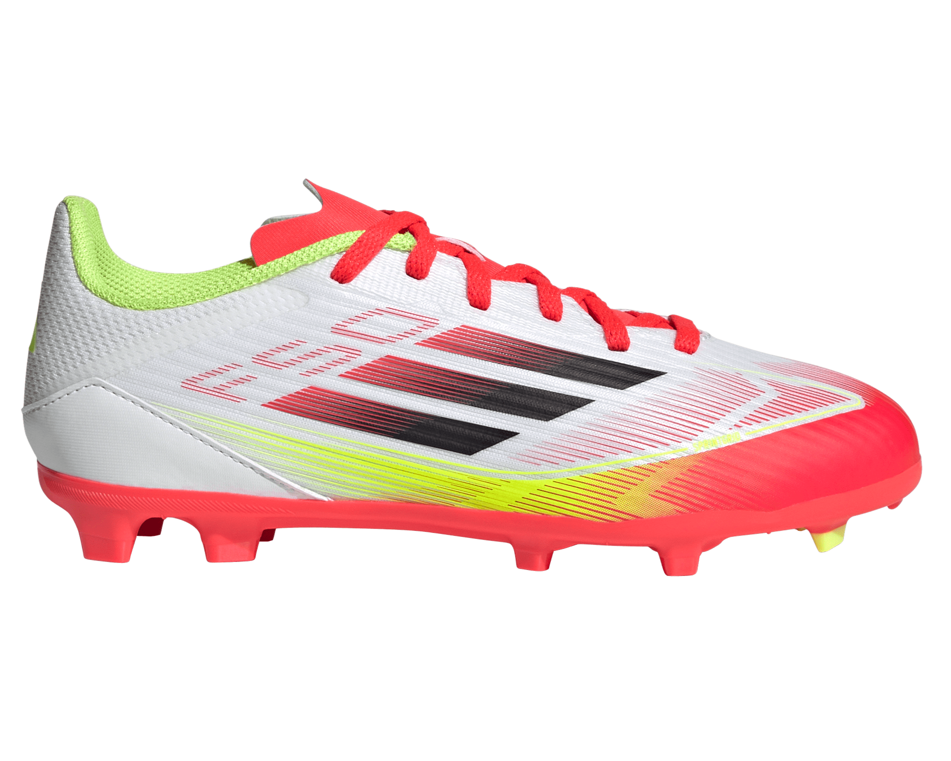 Adidas F50 League Firm Ground Boots Kids White Black Yellow