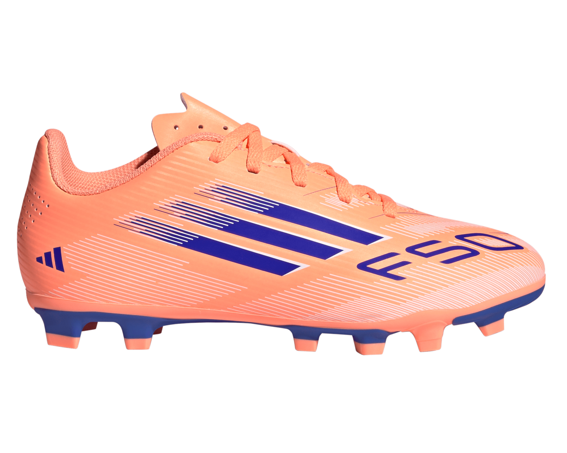 Adidas F50 Club Firm Ground Football Boots Kids Beam Orange