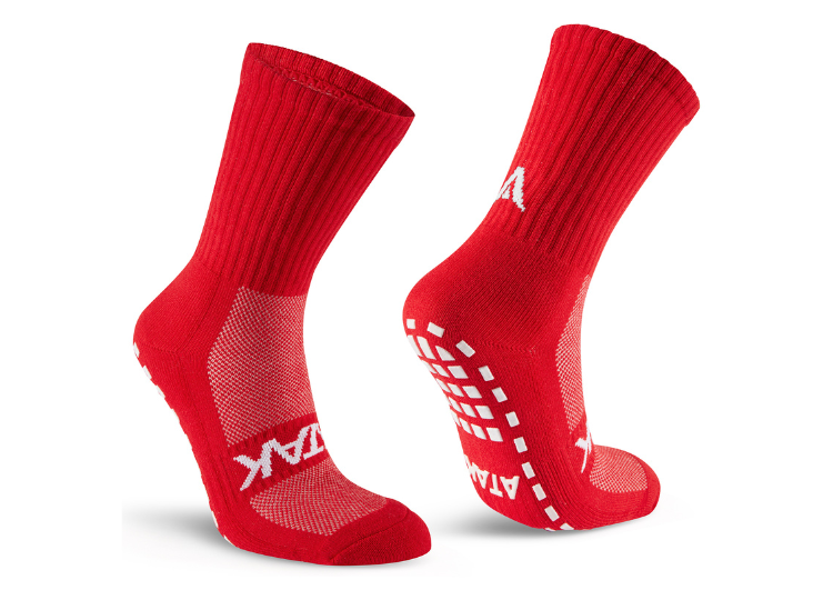 Atak Grip Non Slip Mid Length Red
