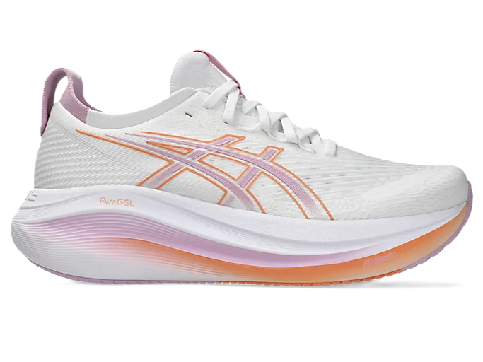 Asics Gel-Nimbus 26 Women's Running Shoes - White Pink