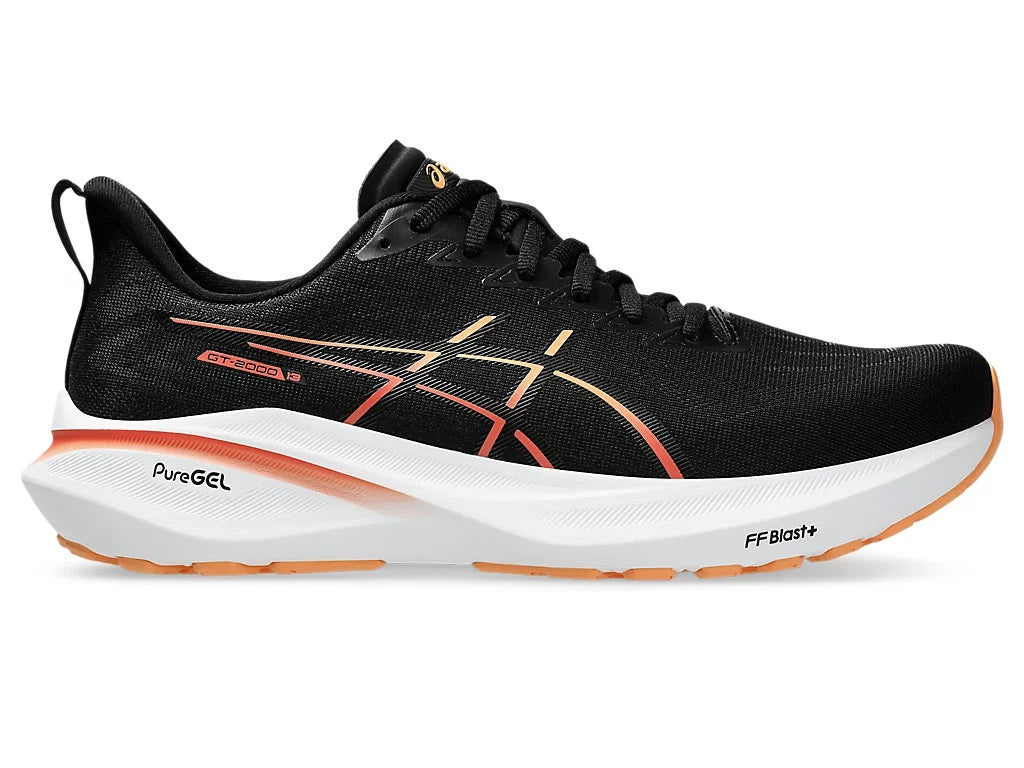 Asics GT-2000 13 Men's Running Shoes Black Faded Orange