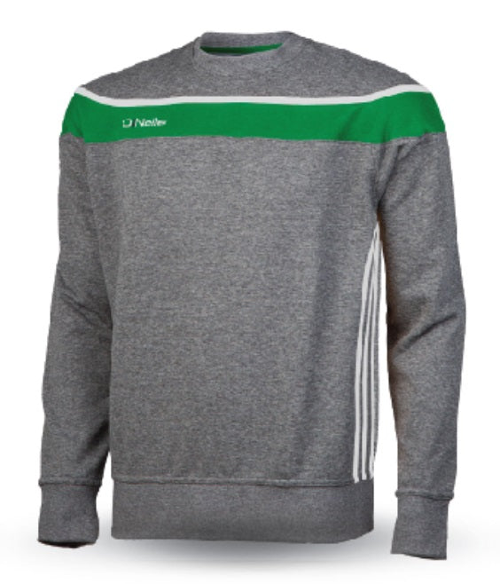 O'Neills Slaney Crew Neck Sweat (Grey Green White)