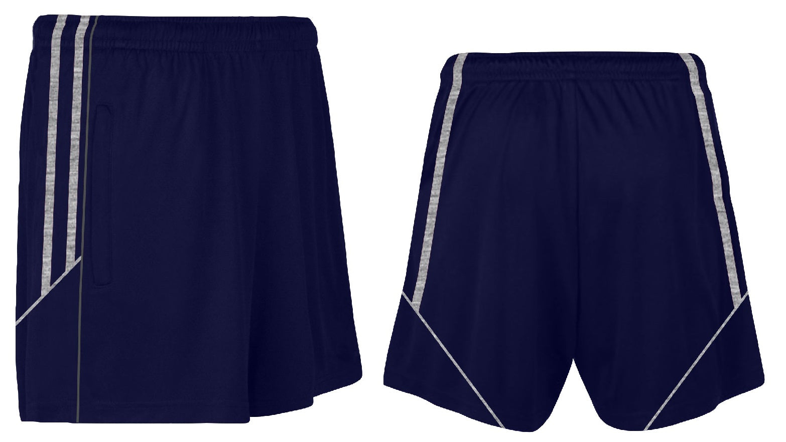 CS Club Training Zip Pocket Short (Navy Melange Grey)